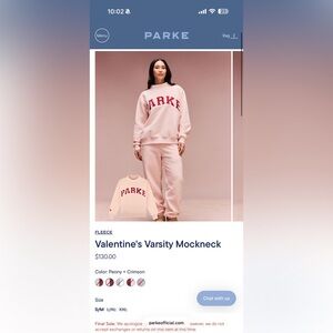 PARKE Valentines Mockneck